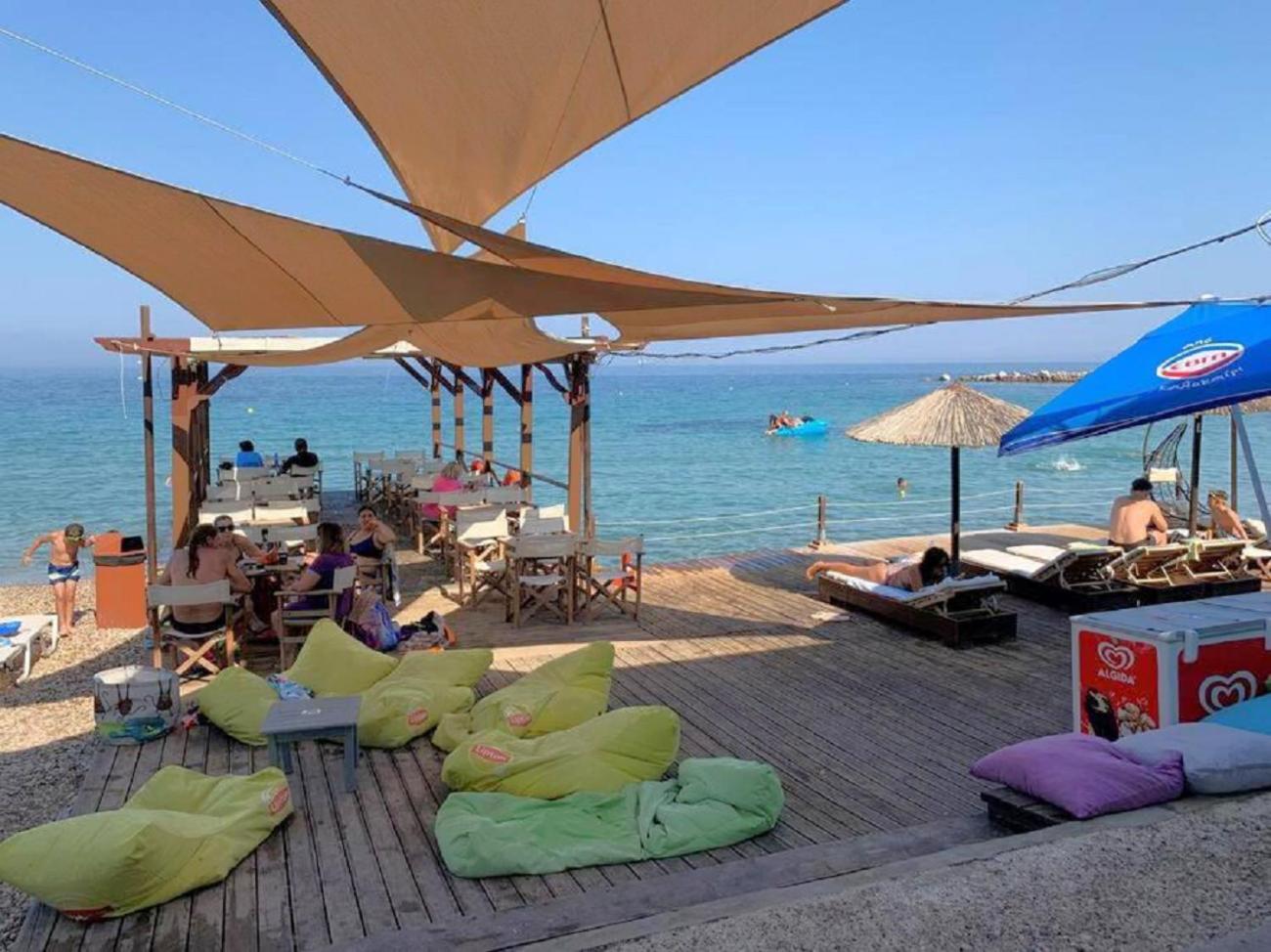 Blue Flag Award Winning Ormos Lo Beach: Home 1 Vrontádos Esterno foto